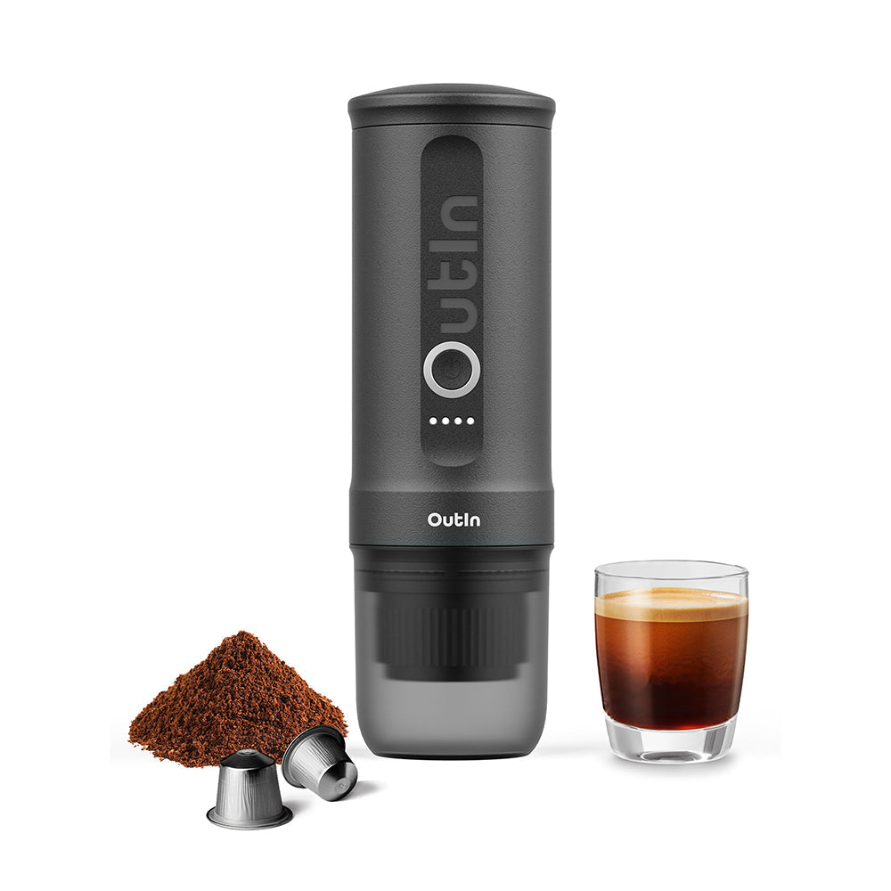 OutIn Traveller Nano Portable Espresso Machine Gift Set (Space Grey)