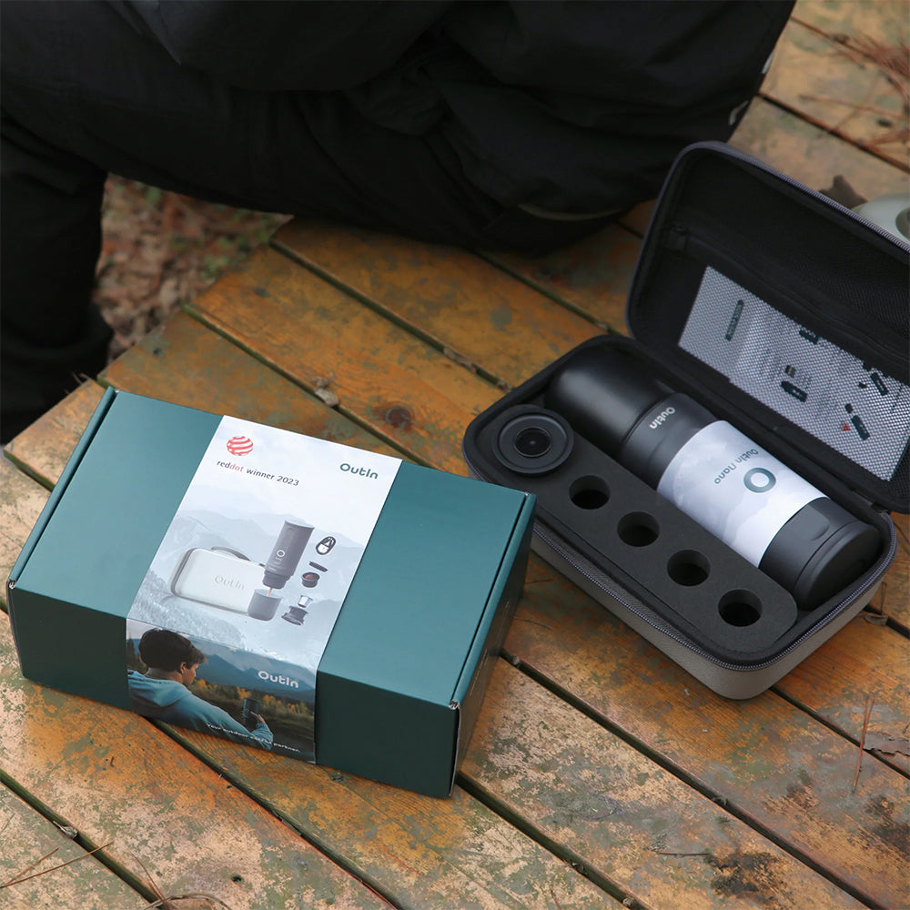 OutIn Traveller Nano Portable Espresso Machine Gift Set (Space Grey)