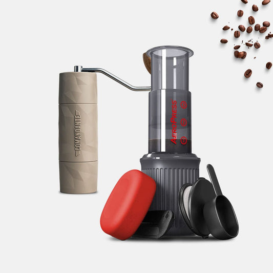 Comandante X25 Trailmaster Dune and Aeropress GO Bundle