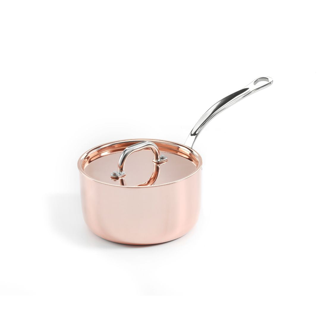 Samuel Groves 18cm Copper Induction Saucepan with Lid