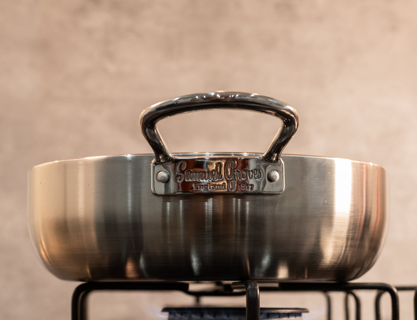 Samuel Groves 28cm Stainless Steel 3-ply Chefs Pan Double Handled