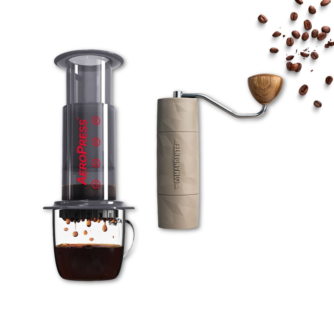 Comandante X25 Trailmaster Dune and Aeropress Original Bundle