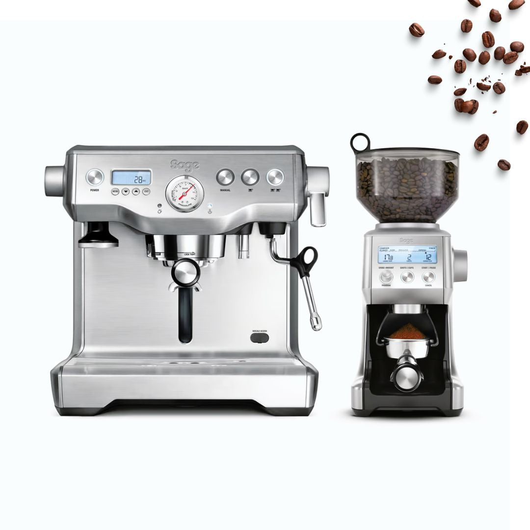 Sage the Dynamic Duo Espresso Machine and Coffee Grinder