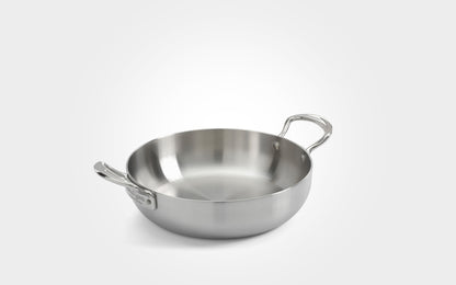 Samuel Groves 20cm Stainless Steel 3-ply Chefs Pan Double Handled