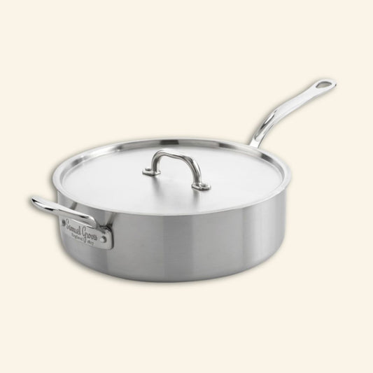 Samuel Groves 26cm Stainless Steel 3-ply Sauté Pan with Lid