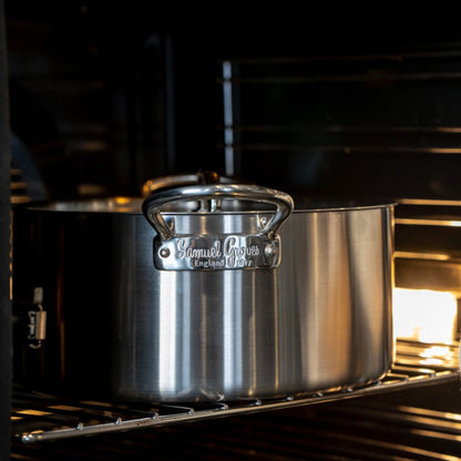 Samuel Groves 20cm Classic Stainless Steel Triply Casserole Pan